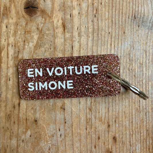 Porte-clés En voiture Simone rose