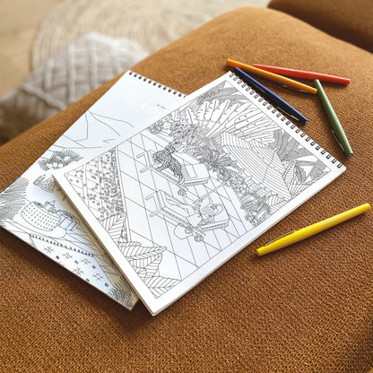 Carnet de coloriage Bliss & botanicals