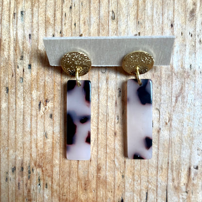 Boucles d’oreilles Charlie beige léopard
