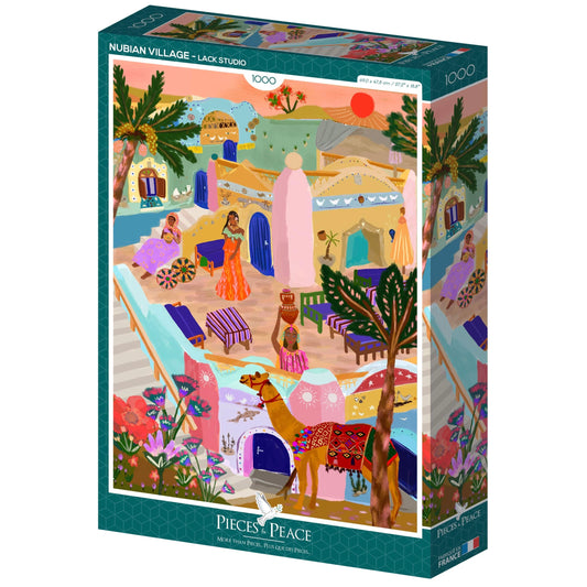 Puzzle Nubian village 1000 pièces