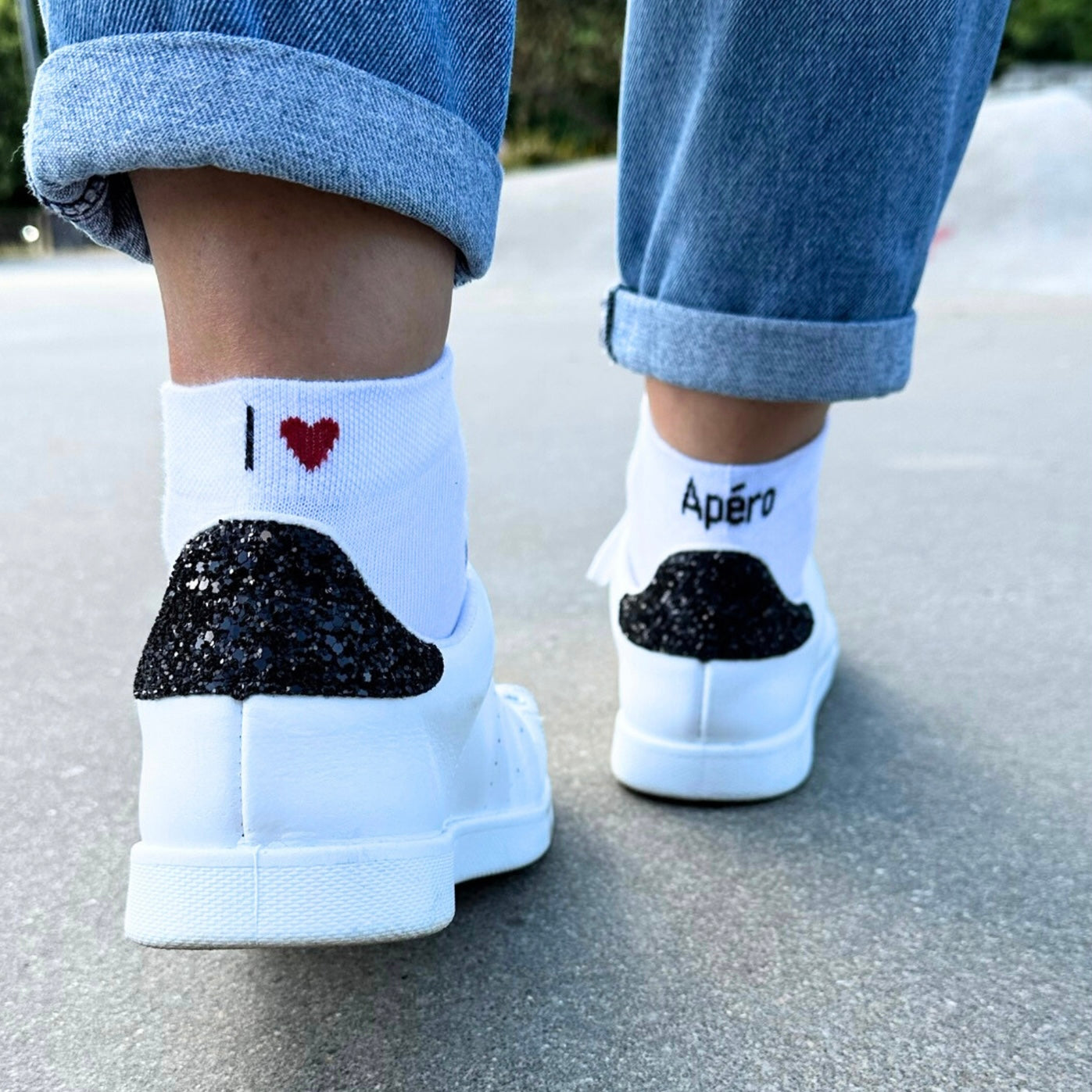 Chaussettes I ❤️ apéro  36/40