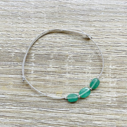 Bracelet Candy argenté avec pierres semi-précieuses