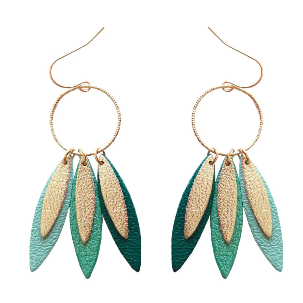 Boucles d’oreilles Cheyenne vert
