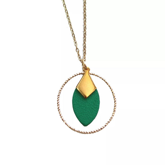 Collier Lou vert peps