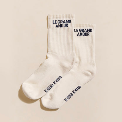 Chaussettes Le grand amour crème T36-41