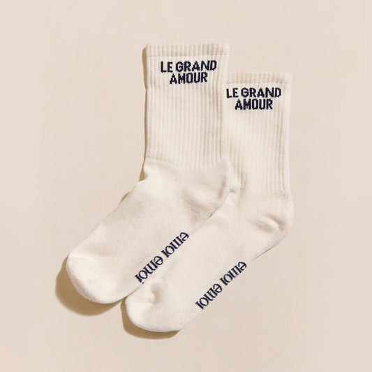 Chaussettes Le grand amour crème T42-46