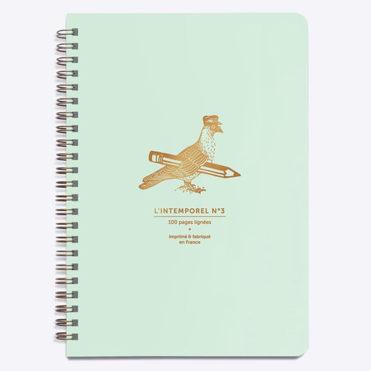 Carnet Intemporel Intemporel Pigeon vert d’eau