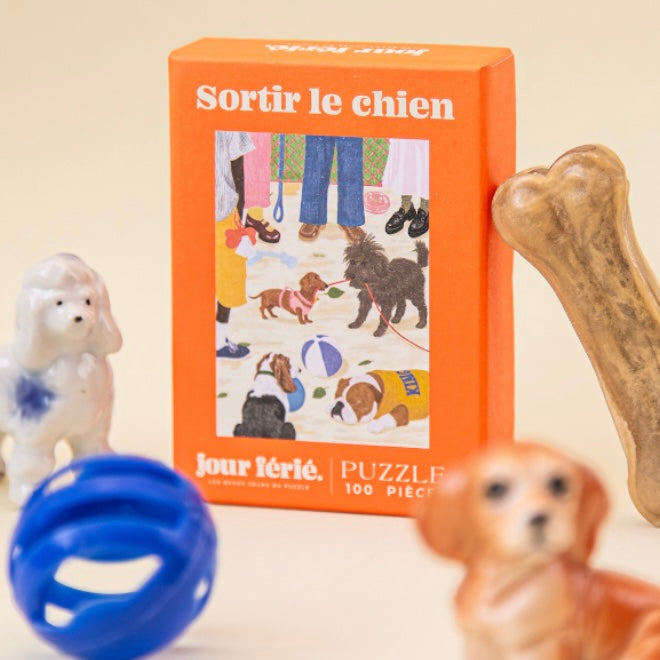 Puzzle Sortir le chien 100 pièces