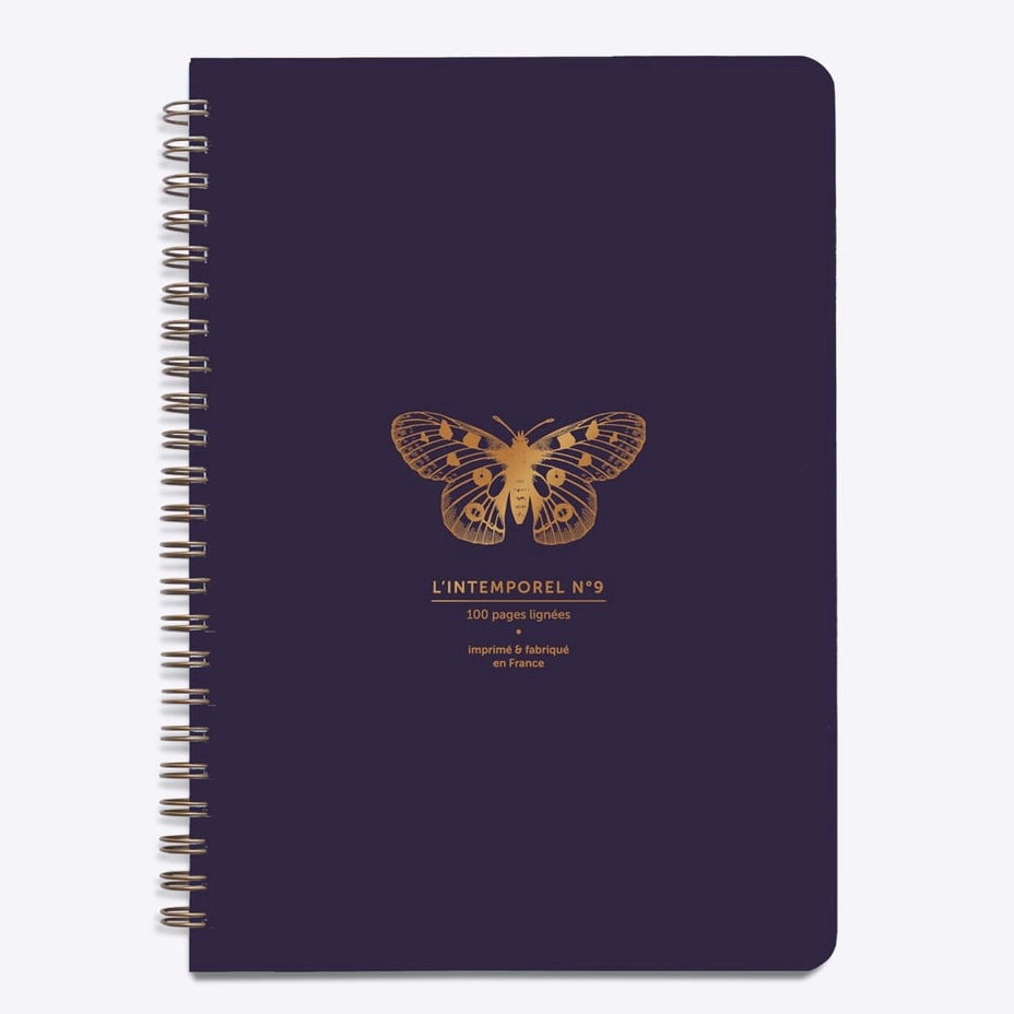 Carnet Intemporel Papillon violet