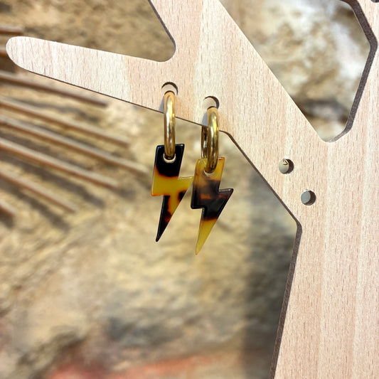 Boucles d’oreilles Éclairs léopard