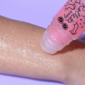 Gel pailleté pour le corps - Framboise