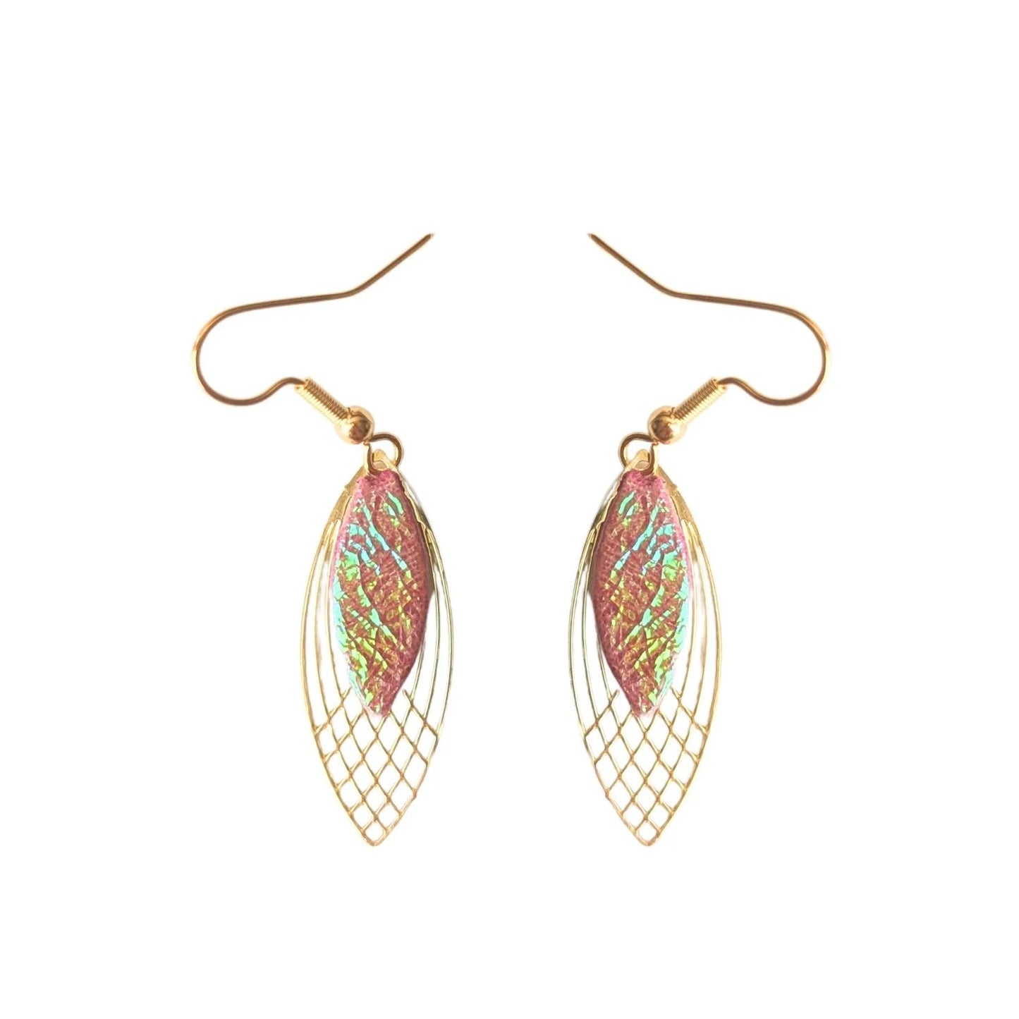 Boucles d’oreilles Rose caméléon