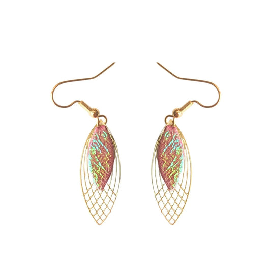 Boucles d’oreilles Rose caméléon