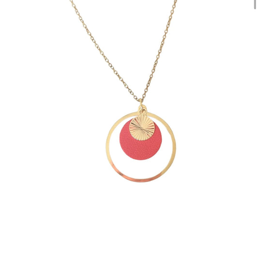 Collier Gaia rouge