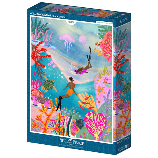 Puzzle Wild swimming 500 pièces