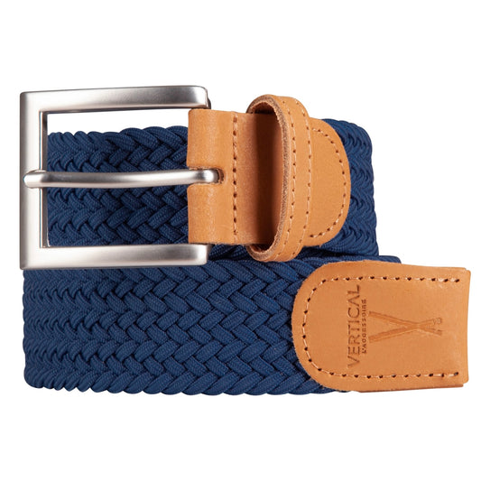 Ceinture tressée Bleu marine