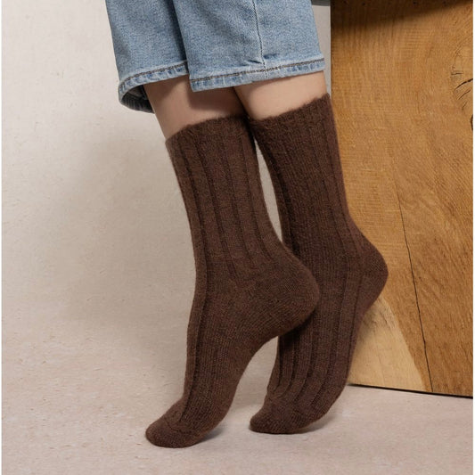 Chaussettes alpaga marron T36/40