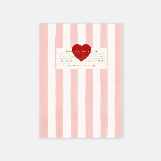 Carnet Pink stripes