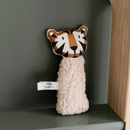 Hochet Tigre Teddy Beige