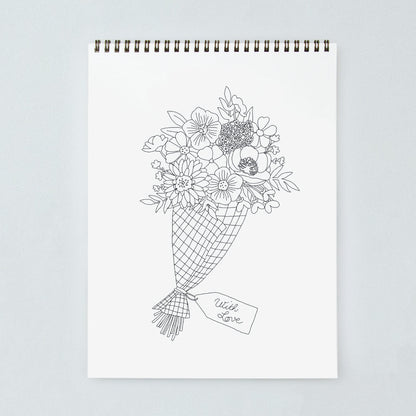 Carnet de coloriage Cactus and plants