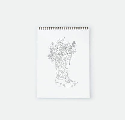 Carnet de coloriage Exotic bathtub