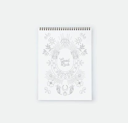 Carnet de coloriage Exotic bathtub