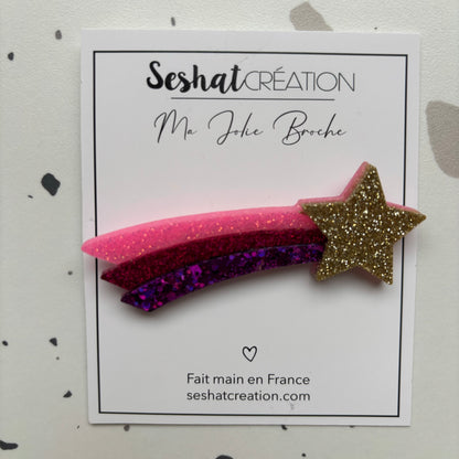 Broche Étoile filante n°2