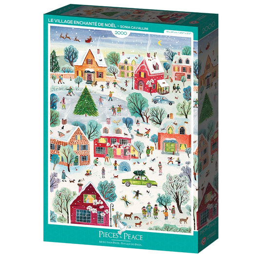 Le village enchanté de Noël 2000 pièces