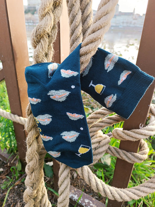 Chaussettes Huitres vin blanc T41-45