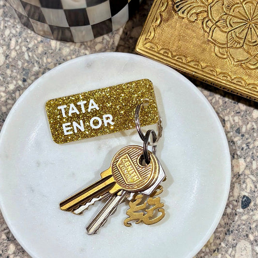 Porte-clés Tata en or
