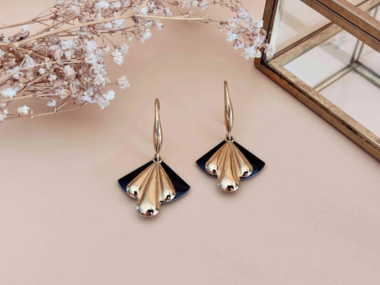 Boucles d’oreilles l’harmonieuse noir