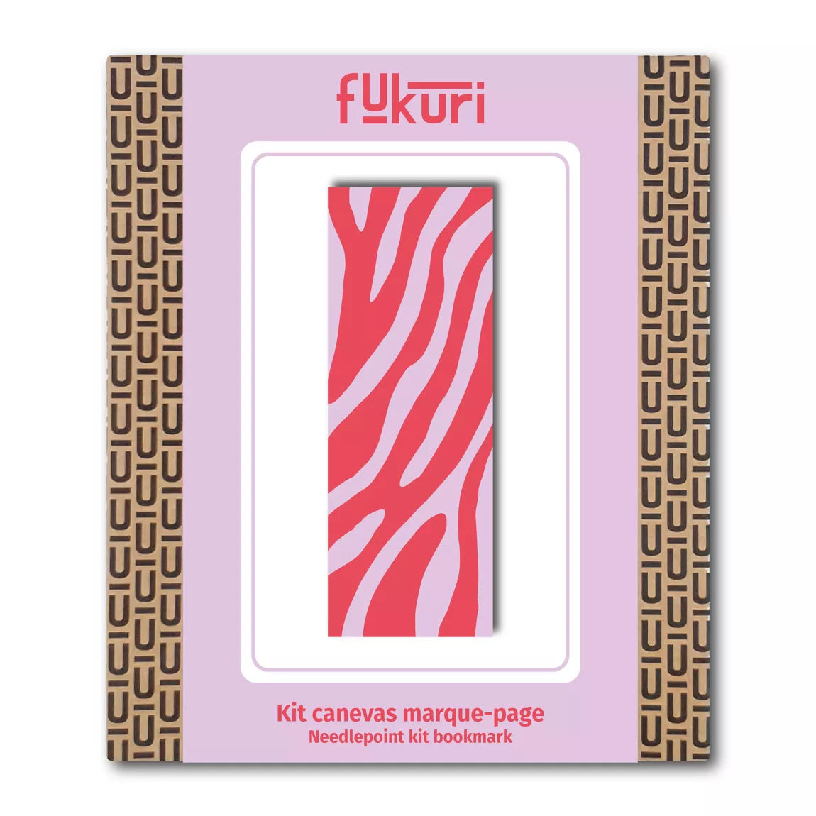 Kit de canevas marque-pages Zèbre