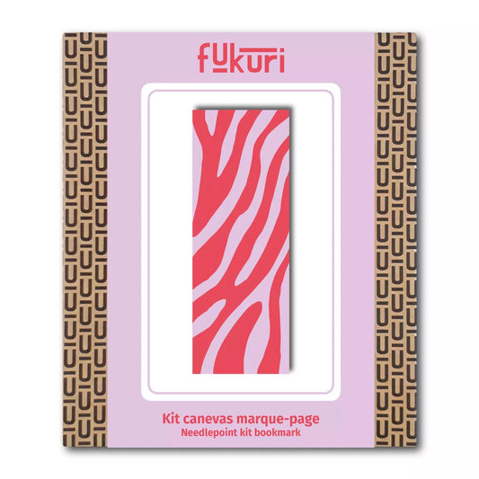 Kit de canevas marque-pages Zèbre