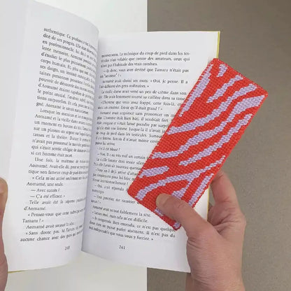 Kit de canevas marque-pages Zèbre