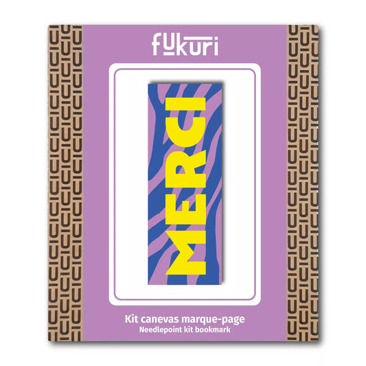 Kit de canevas marque-pages Merci