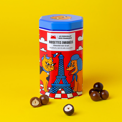 Noisettes enrobées de chocolat