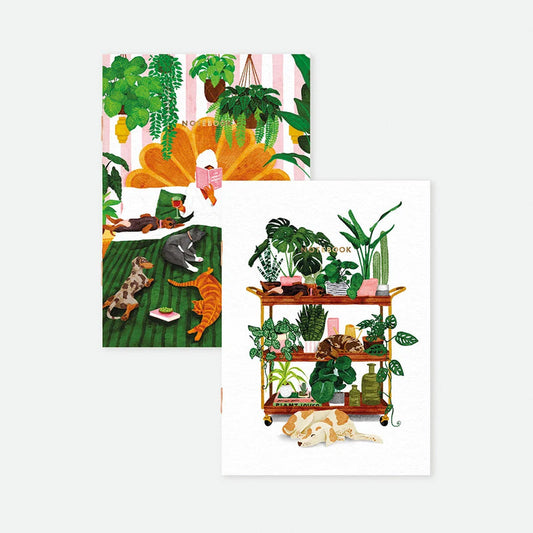 Duo carnets Life with pets & plants
