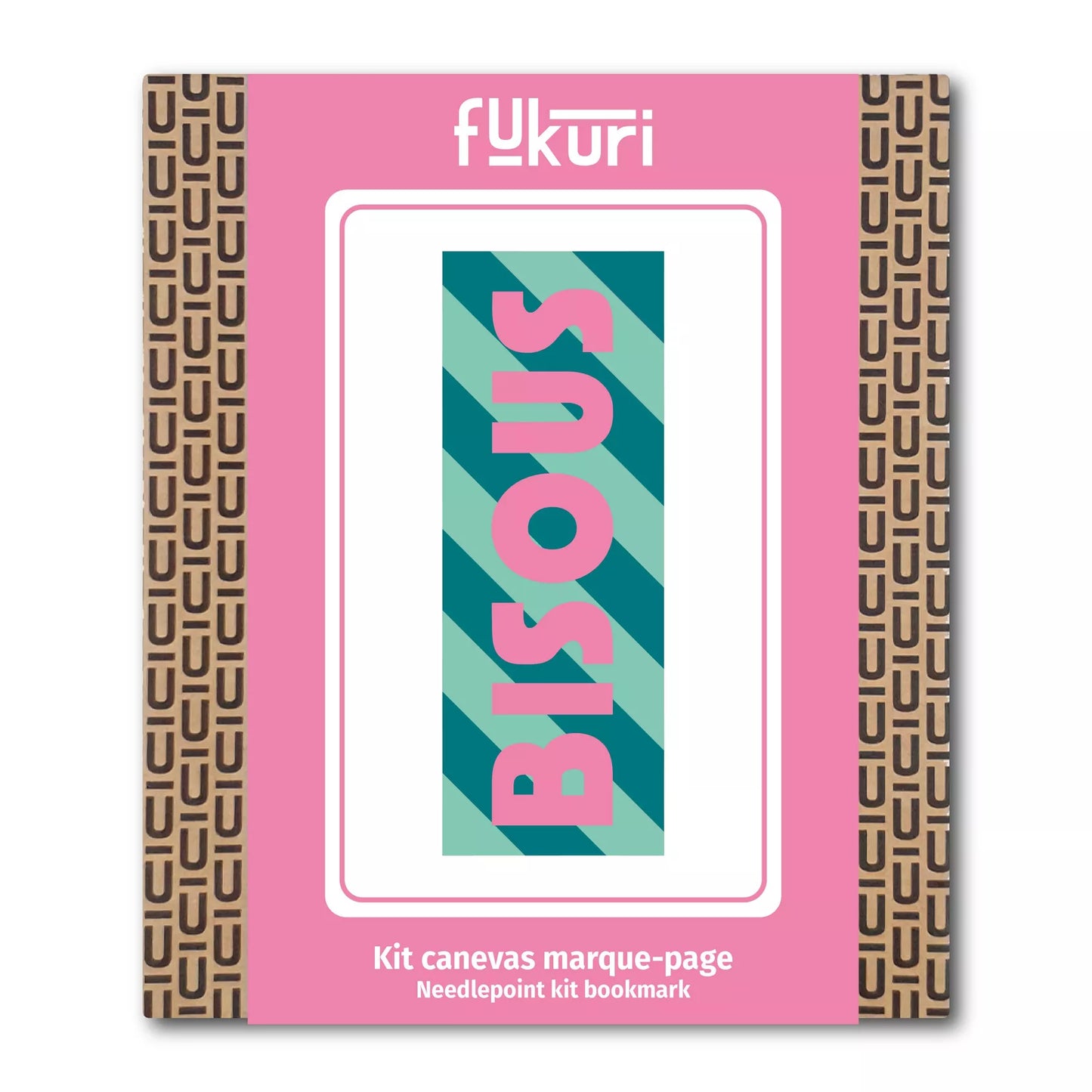 Kit de canevas marque-pages Bisous
