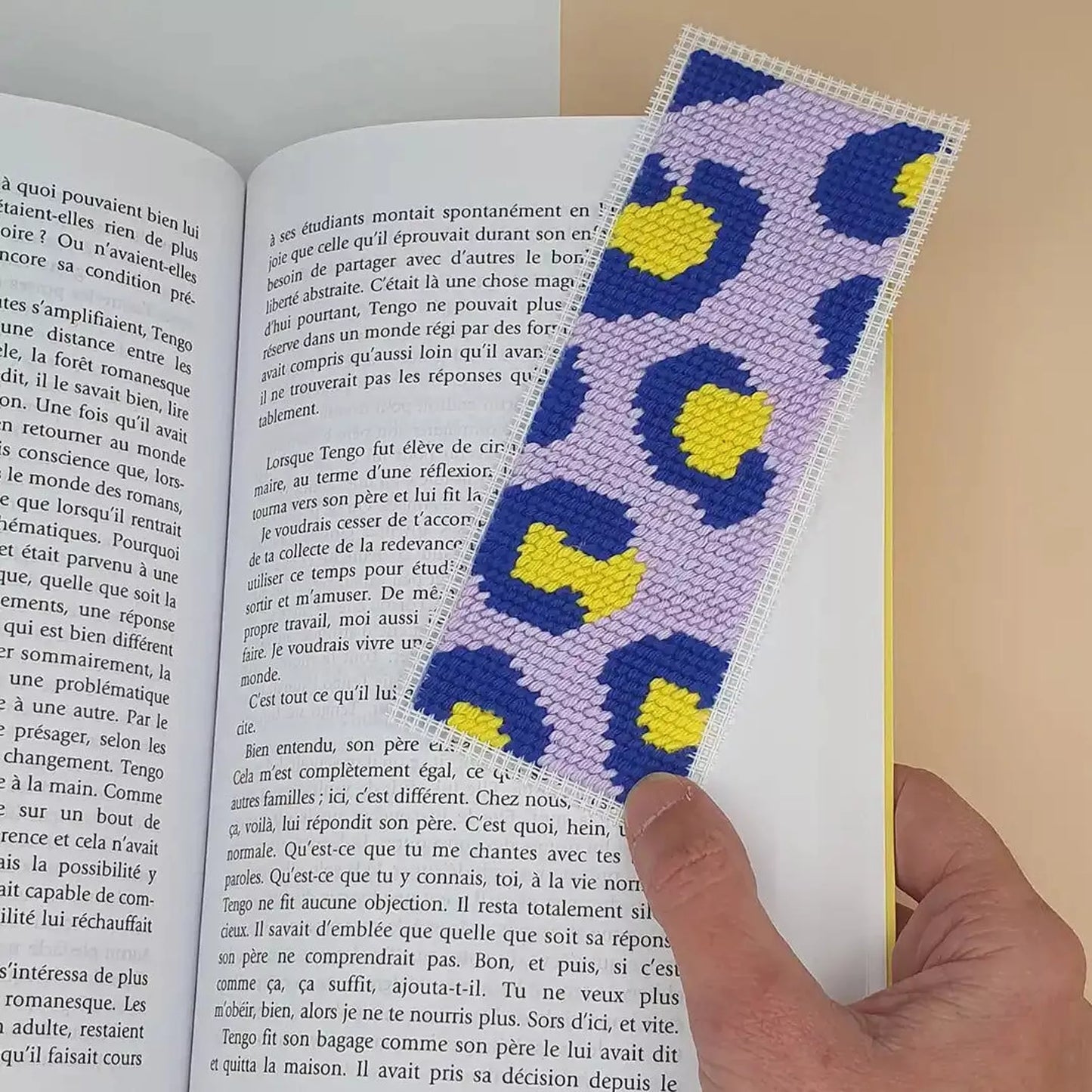 Kit de canevas marque-pages Léopard