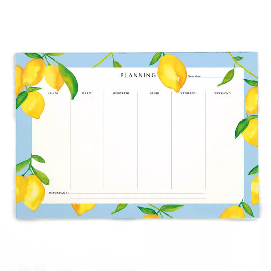 Semainier Citrons