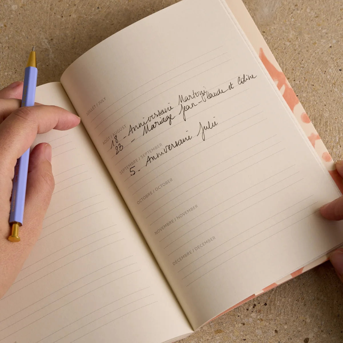 Agenda perpétuel Sauvage