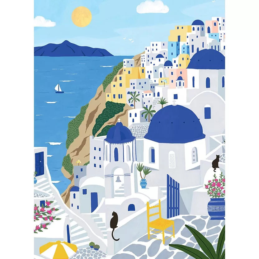 Mini Puzzle Santorin 96 pièces