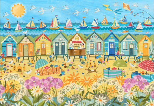 Puzzle Cabines de plage 1000 pièces