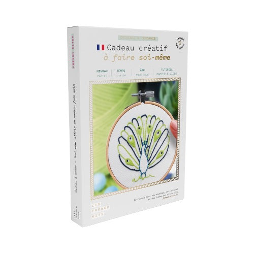 Kit de broderie Paon