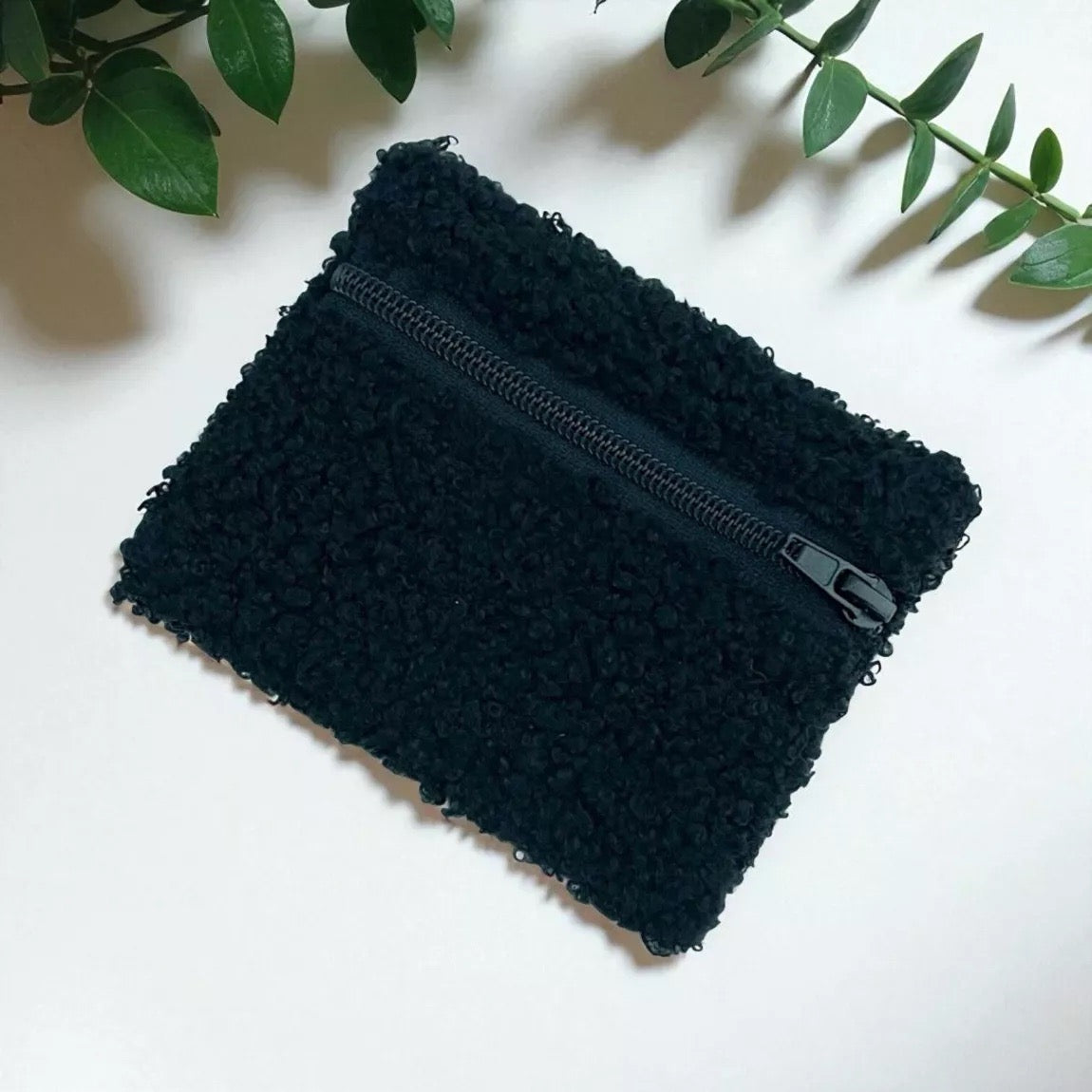 Porte monnaie bouclette (coloris au choix)