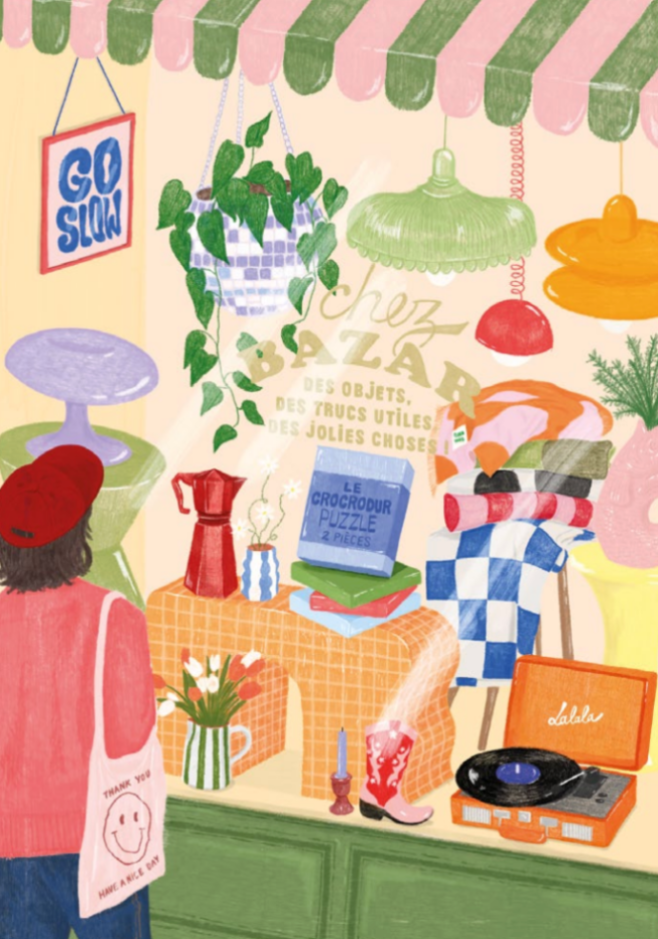 Puzzle Le lèche vitrine 100 pièces