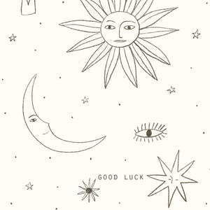 Carte double avec enveloppe - Irma "Good Luck"
