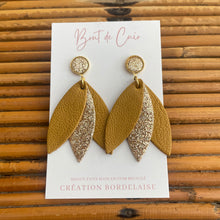 Charger l&#39;image dans la galerie, Boucles d&#39;oreilles Gaëlle jaune
