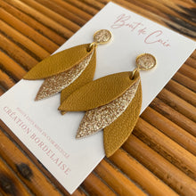 Charger l&#39;image dans la galerie, Boucles d&#39;oreilles Gaëlle jaune
