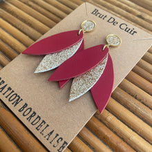Charger l&#39;image dans la galerie, Boucles d&#39;oreilles Gaëlle rouge
